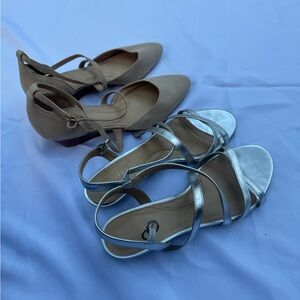 2 Piece- Talbots Shoe Bundle - Women’s Size 9 Summer  Designer Sandals / Wedges
